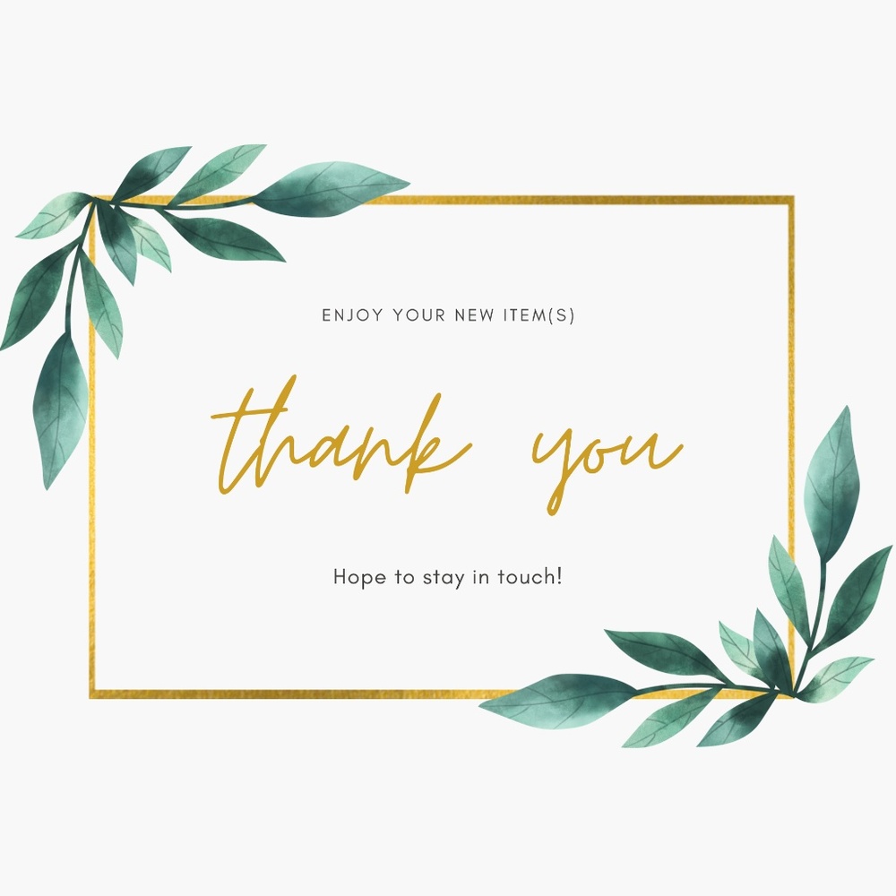 25ct. THANK YOU CARDS